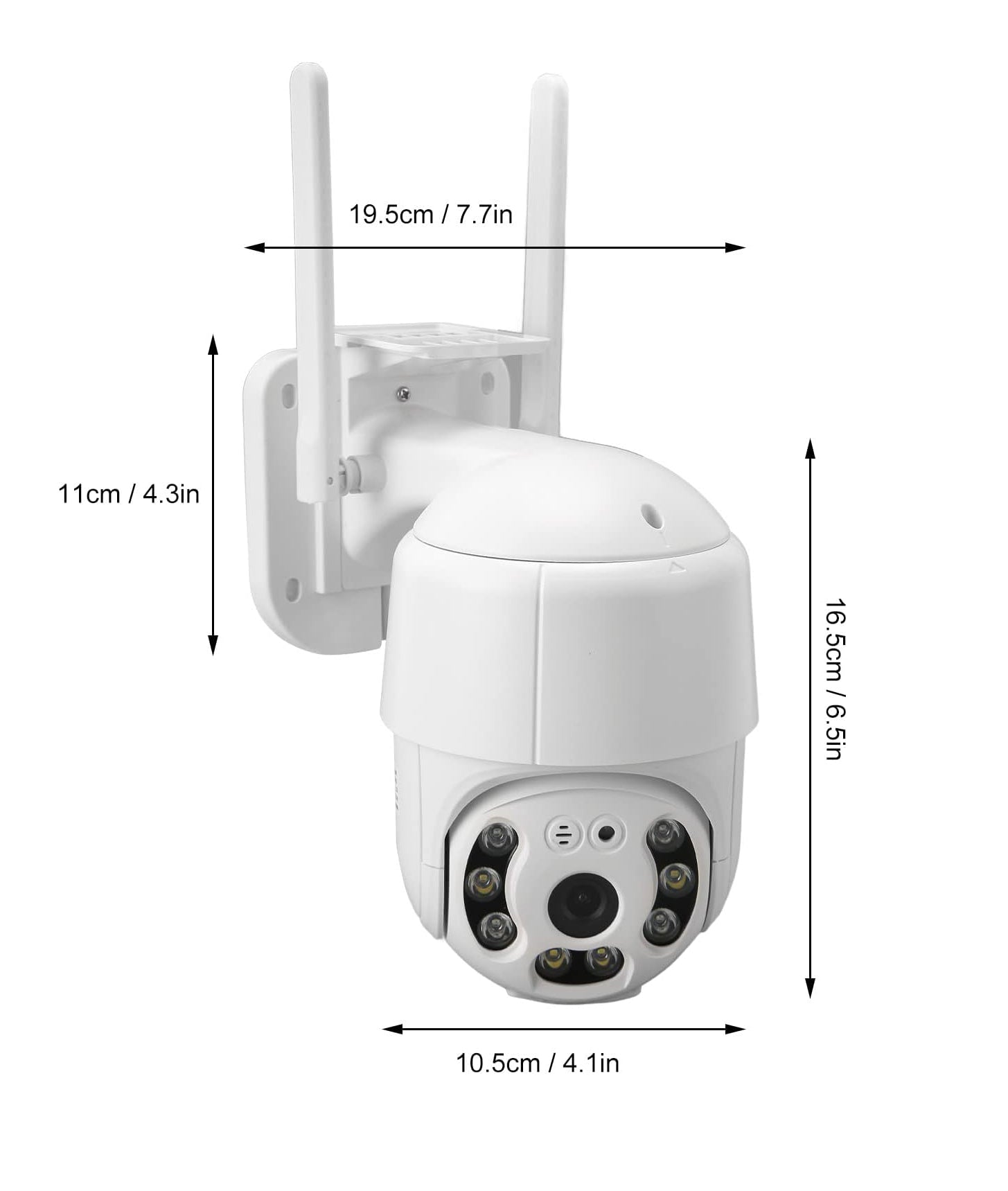 HD Waterproof WiFi Security Camera with Motion Detection and Two-Way Audio