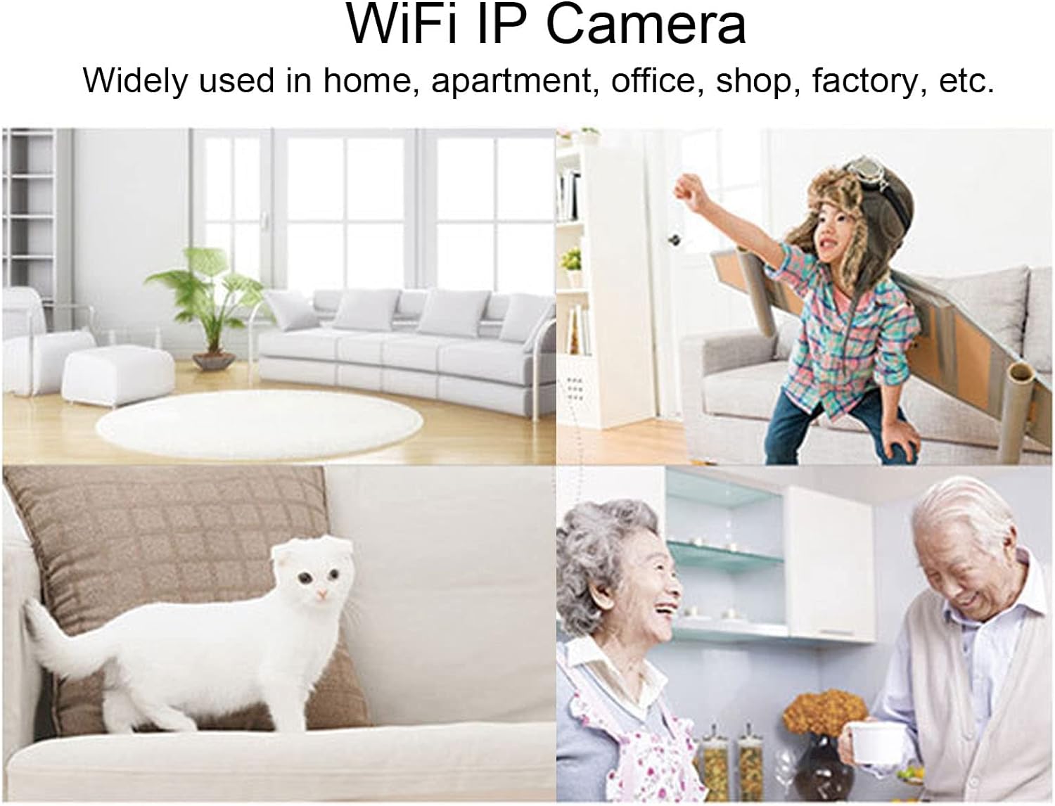 HD Waterproof WiFi Security Camera with Motion Detection and Two-Way Audio