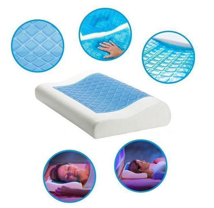 Restform Viscoelastic Cool Gel Comfy Pillow - 50 x 30 cm