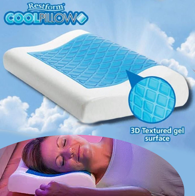 Restform Viscoelastic Cool Gel Comfy Pillow - 50 x 30 cm