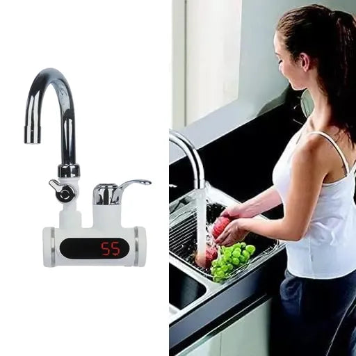 Electric Instant Water Heating Faucet - with Digital Temperature Display