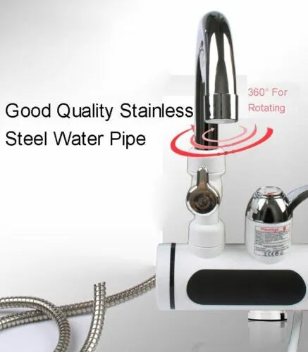 Electric Instant Water Heating Faucet - with Digital Temperature Display