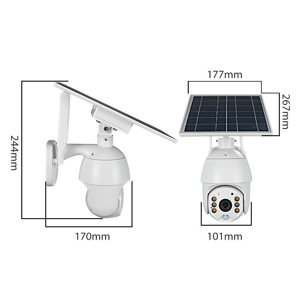 4G Solar Outdoor Wireless 2MP Security Camera with Motion Detection Technology and Real Time Alerts