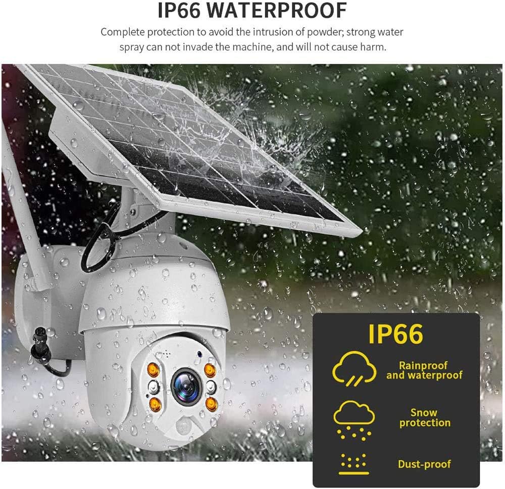 4G Solar Outdoor Wireless 2MP Security Camera with Motion Detection Technology and Real Time Alerts