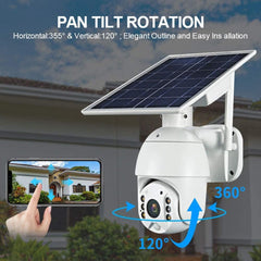 4G Solar Outdoor Wireless 2MP Security Camera with Motion Detection Technology and Real Time Alerts