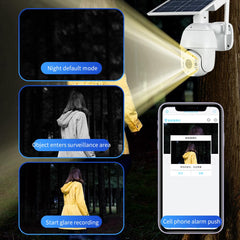 4G Solar Outdoor Wireless 2MP Security Camera with Motion Detection Technology and Real Time Alerts