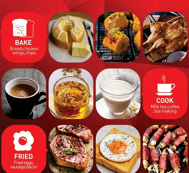Sonifer Automatic Electric 3 in 1 Breakfast & Coffee Maker