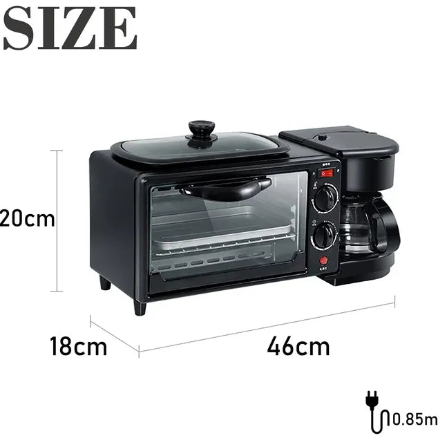 Sonifer Automatic Electric 3 in 1 Breakfast & Coffee Maker