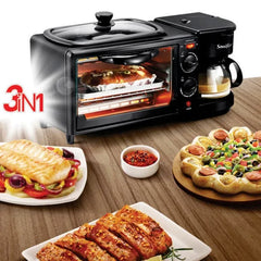 Sonifer Automatic Electric 3 in 1 Breakfast & Coffee Maker