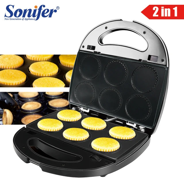 Sonifer 2-in-1 Cake and Nut Cake Maker with Interchangeable Plates