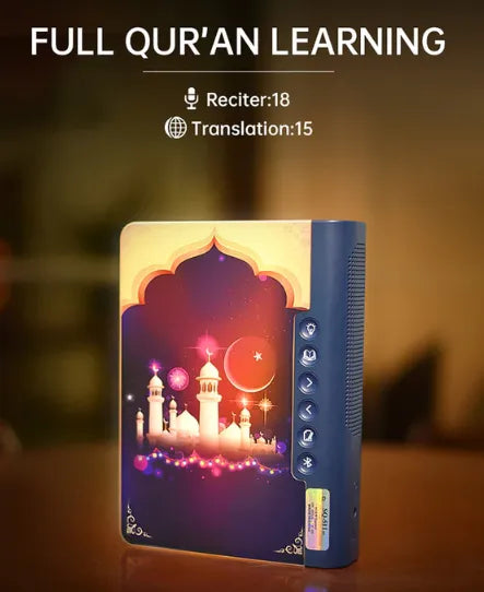 Mini Rechargeable Holy Quran Speaker Lamp with Bluetooth and Colourful LED Light