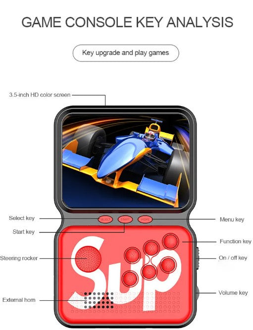 Portable Retro Handheld Gaming Console with 900+ Classic Built-in Games