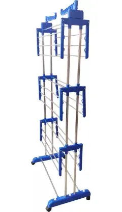 3 Layer Heavy Duty Clothes Hanging & Drying Rack Stand with Wheels