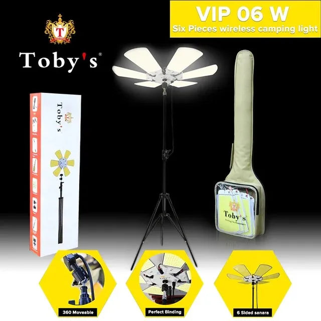 Toby's Outdoor Multi-Function Camping Lantern with Tripod Stand and Remote Control