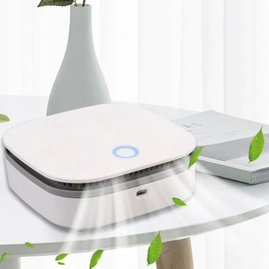 Smart Portable Air Purifier & Disinfectioning Odour Remover for Home, Car & Office
