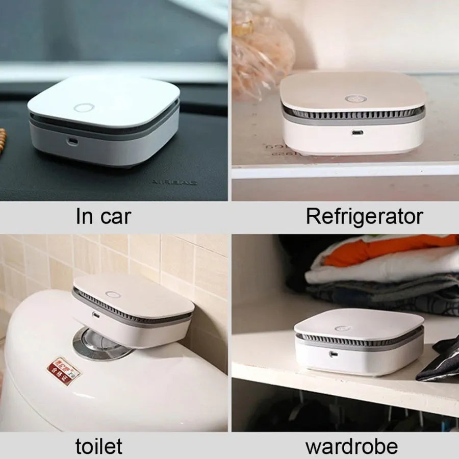 Smart Portable Air Purifier & Disinfectioning Odour Remover for Home, Car & Office