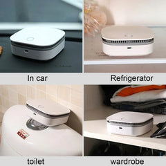 Smart Portable Air Purifier & Disinfectioning Odour Remover for Home, Car & Office