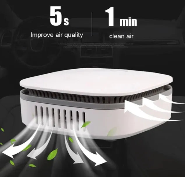 Smart Portable Air Purifier & Disinfectioning Odour Remover for Home, Car & Office