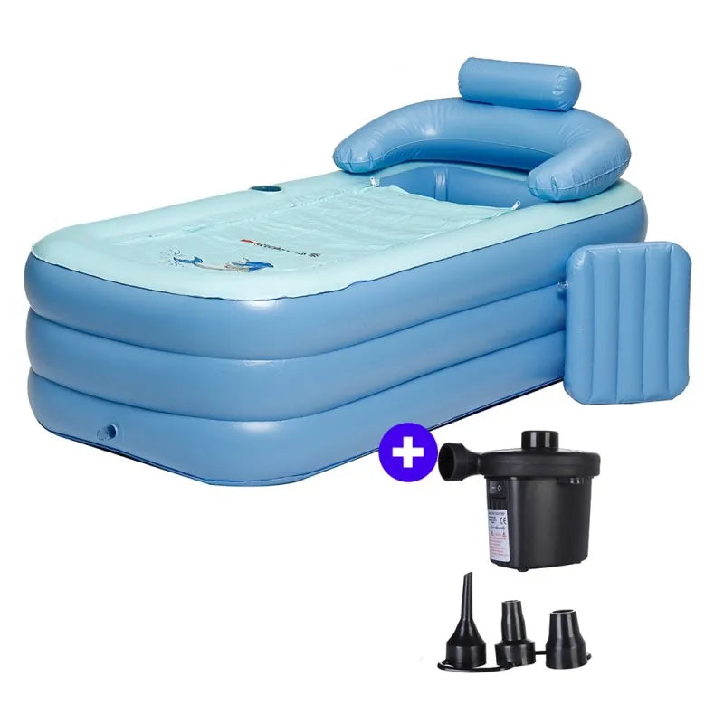 160cm Inflatable Adult Bathtub with Electric Charging Air Pump