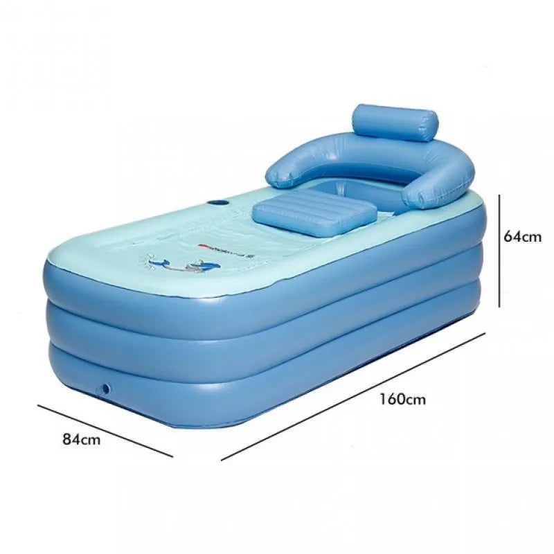 160cm Inflatable Adult Bathtub with Electric Charging Air Pump