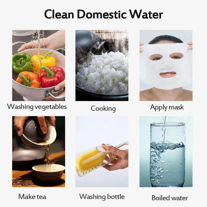 3,000W 2 in 1 Electric Multifunctional Instant Water Heating Faucet with Purification Filter LED Tem