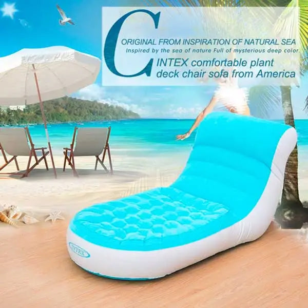 Intex Inflatable Splash Air Chair Lounger for Indoor & Outdoor Relaxation