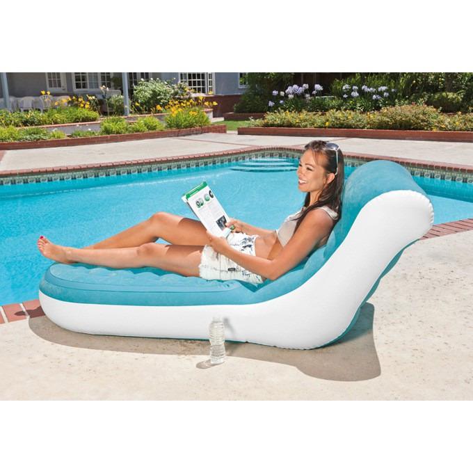 Intex Inflatable Splash Air Chair Lounger for Indoor & Outdoor Relaxation