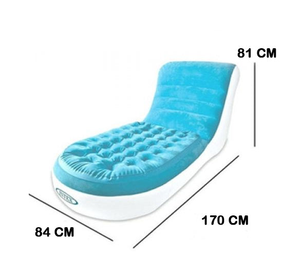 Intex Inflatable Splash Air Chair Lounger for Indoor & Outdoor Relaxation