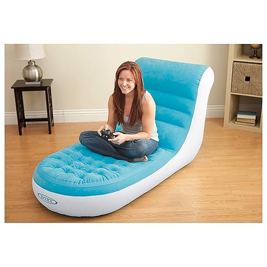Intex Inflatable Splash Air Chair Lounger for Indoor & Outdoor Relaxation