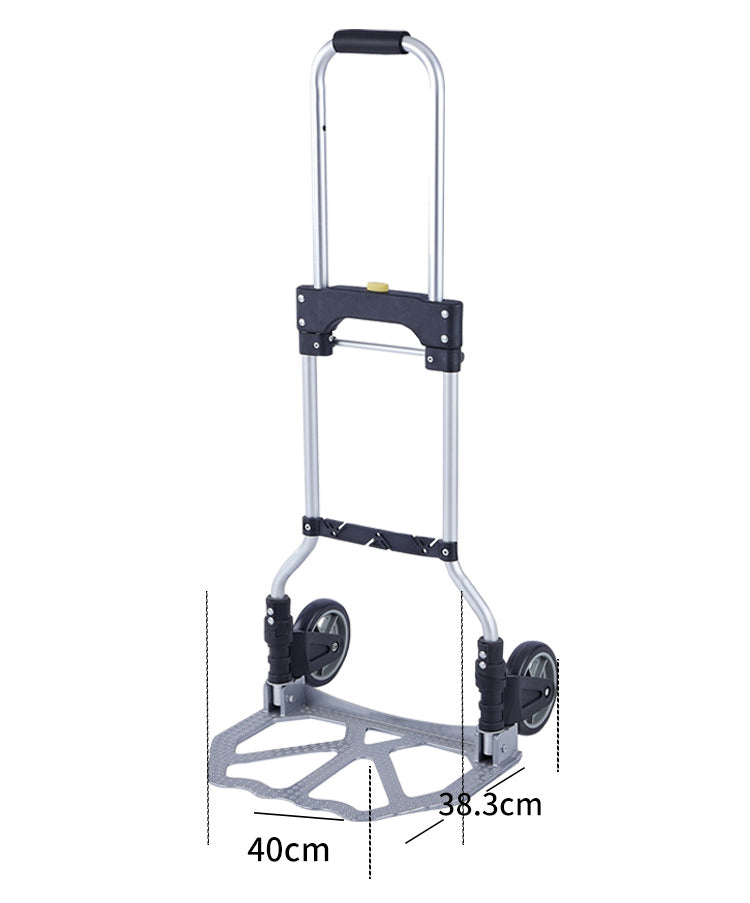 Multi-Functional Portable Foldable Metal Trolley Cart with Weight Capacity up to 70kg