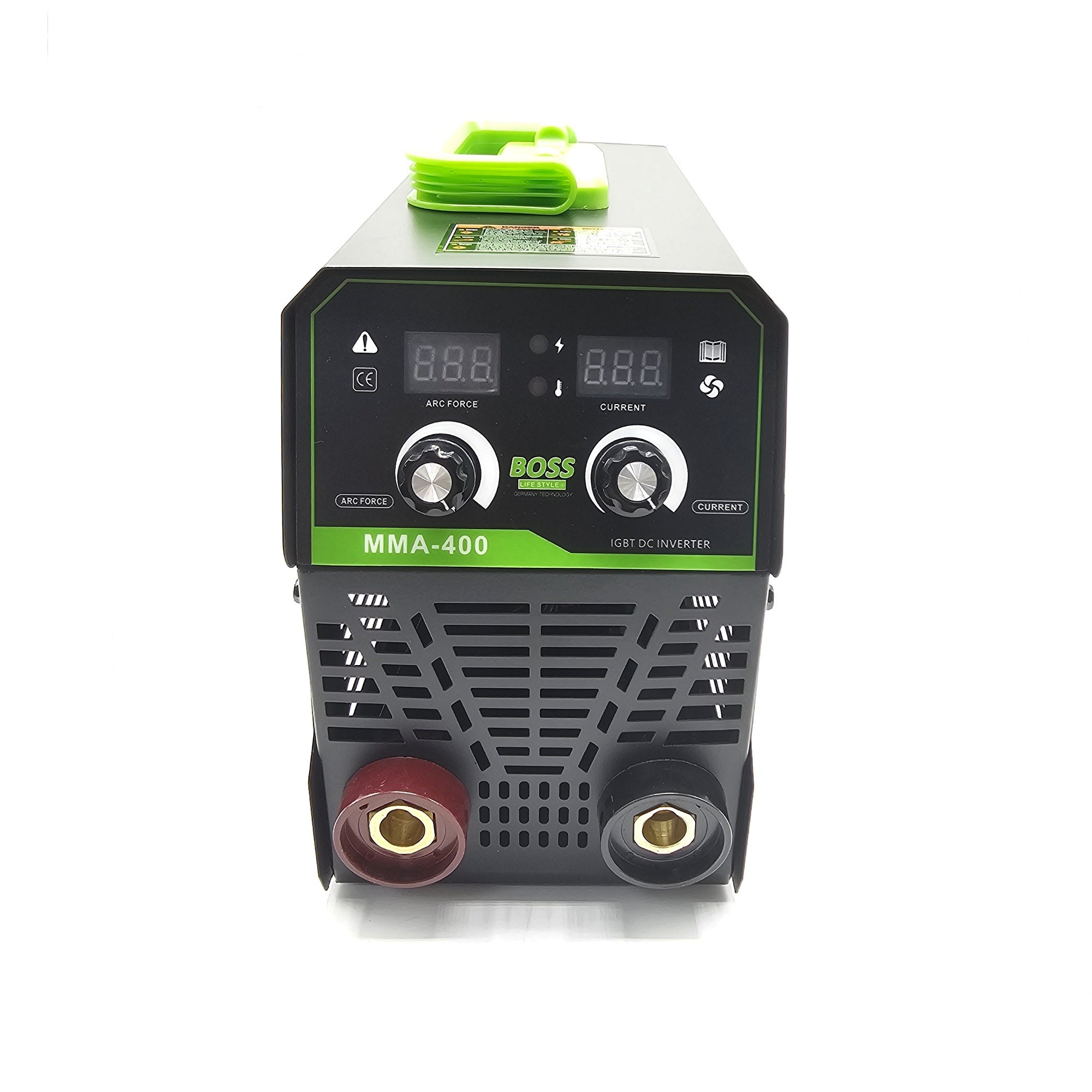 BOSS MMA-400 DC Inverter Welding Machine with Arc Force & Current Control, German Technology, 220V Input, Digital Display, Lightweight with Case