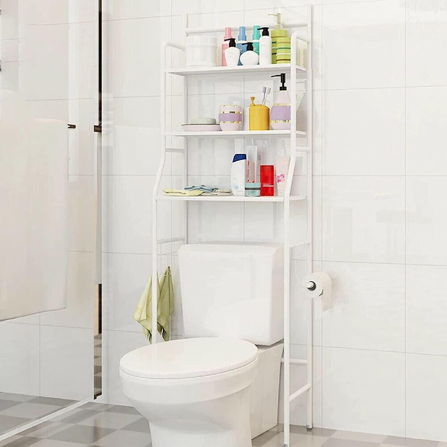3 Level Shelf for Bathroom Essentials made with Steel and more Storage Organization