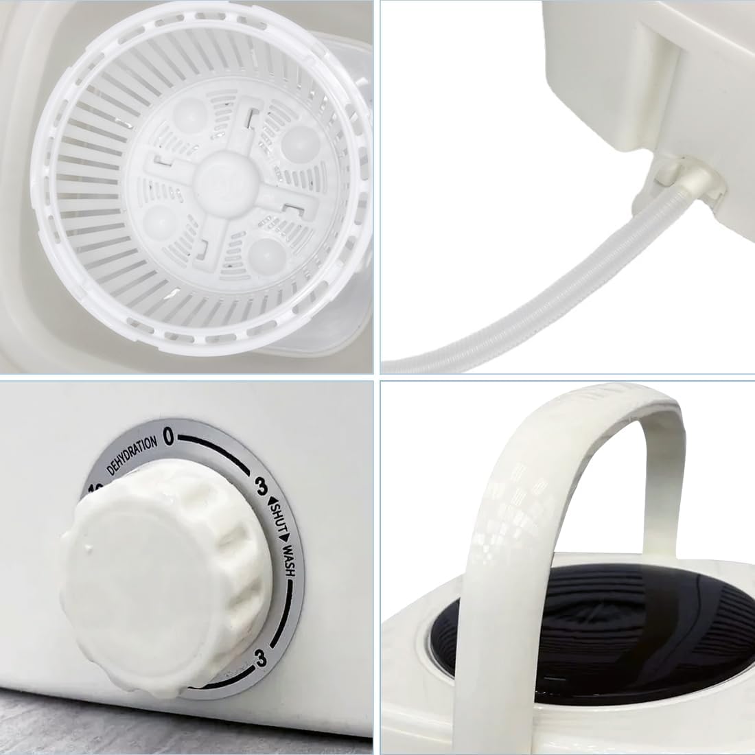 Modern Rechargeable Portable & Foldable Washing Machine with Spinner– 50W
