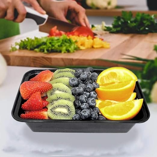 Microwave Safe Plastic Food Storage Container with Lid – 22 x 15 x 5 cm