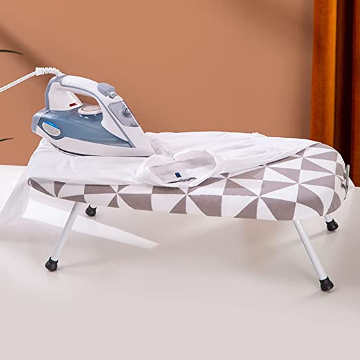 Compact Portable Ironing Board with Removable Cover - Space-Saving Design