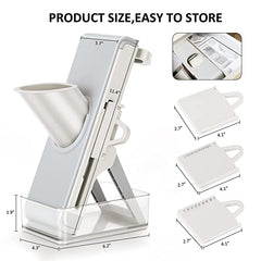 Multifunctional Vegetable & Fruit Chopper & Slicer with Container & Finger Guard-Assorted Colors