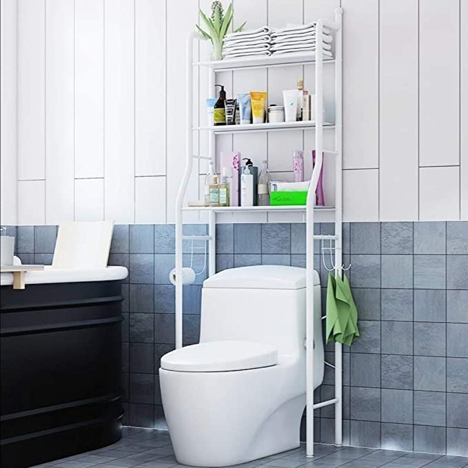 3 Level Shelf for Bathroom Essentials made with Steel and more Storage Organization