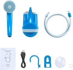 Portable USB Rechargeable Camping Shower for Outdoors, Tours and Vacations