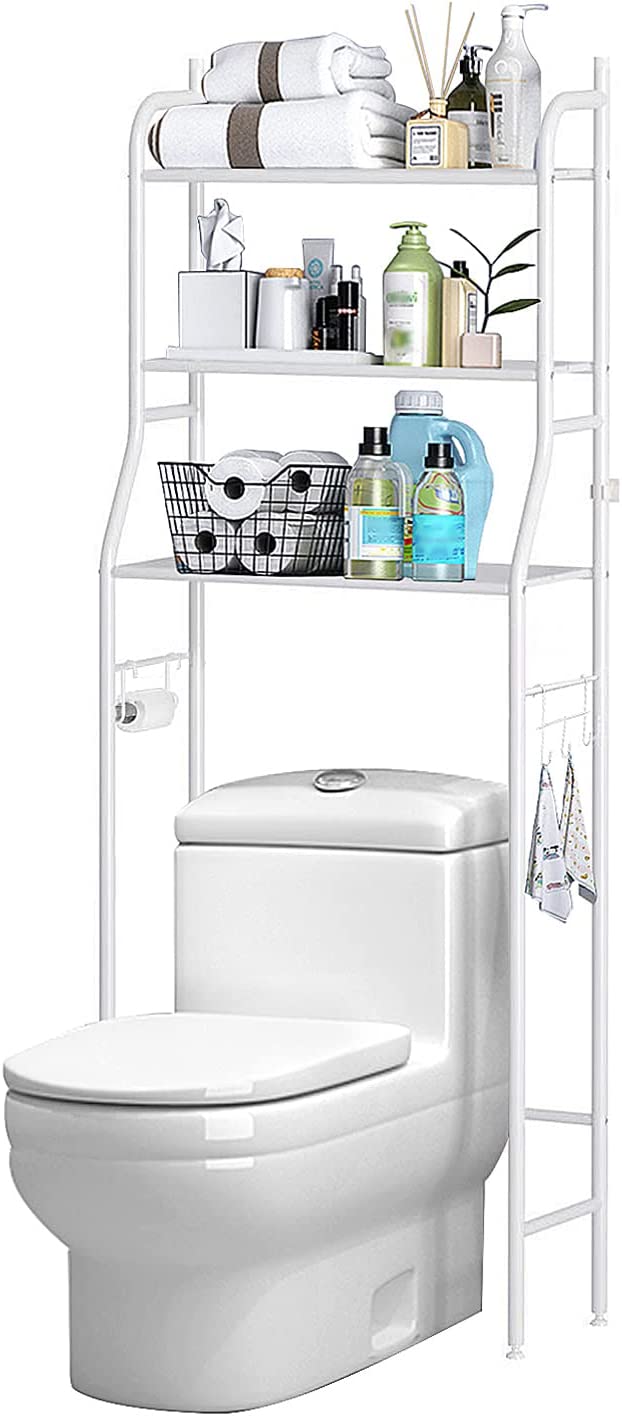 3 Level Shelf for Bathroom Essentials made with Steel and more Storage Organization