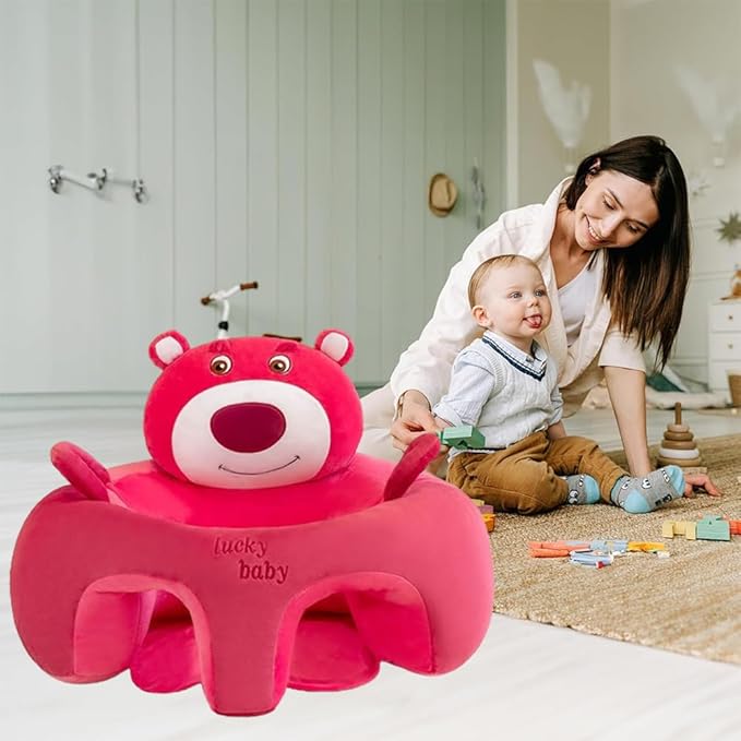 Baby Sitting Non-Slip Plush Memory Foam Practice Chair Sofa with Fall Prevention & High Back Support
