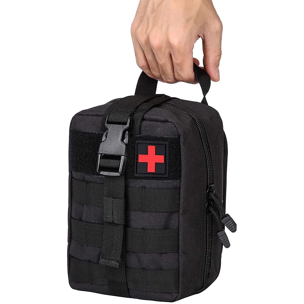 100-in-1 Tactical Emergency First Aid & Survival Kit with Storage Bag for Outdoor, Camping & Travel