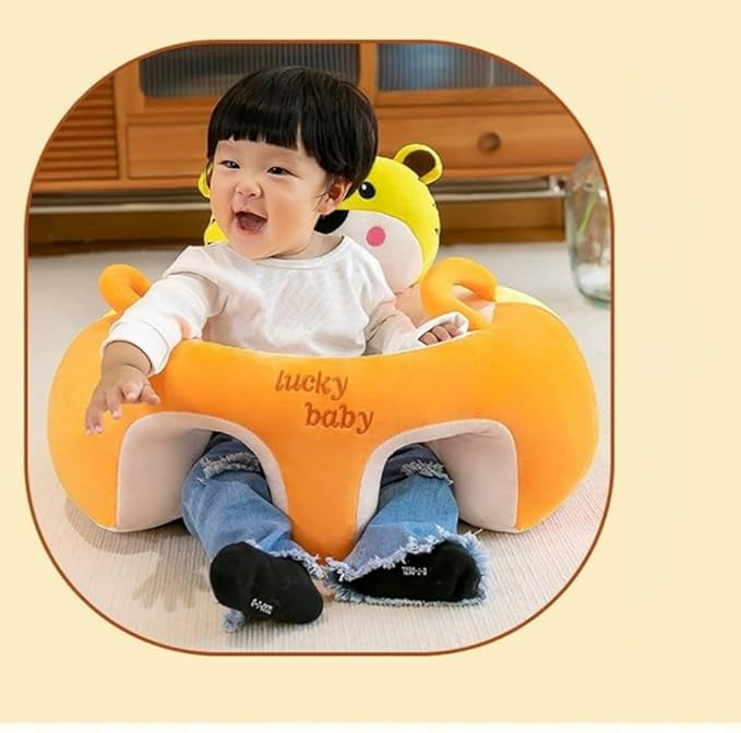 Baby Sitting Non-Slip Plush Memory Foam Practice Chair Sofa with Fall Prevention & High Back Support