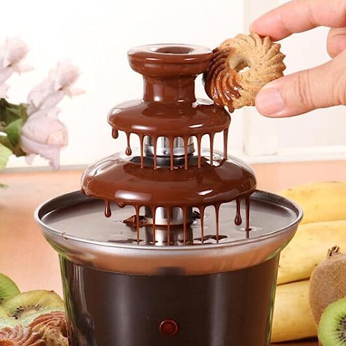 Mini Portable Hot Chocolate Fountain Machine for Home and Parties