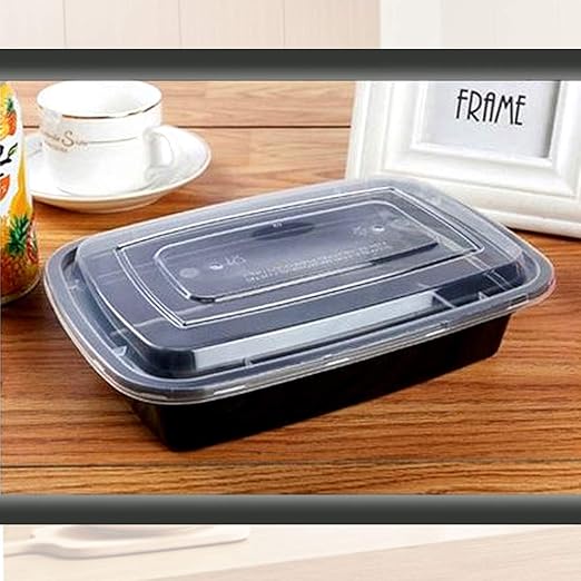Microwave Safe Plastic Food Storage Container with Lid – 22 x 15 x 5 cm