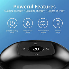 Intelligent Suction Cupping Massager with Heating & Infrared Red Light Therapy