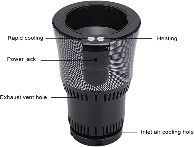 Intelligent Cooling & Heating Cup Holder fo Automobiles with Adjustable & Rotatable Base