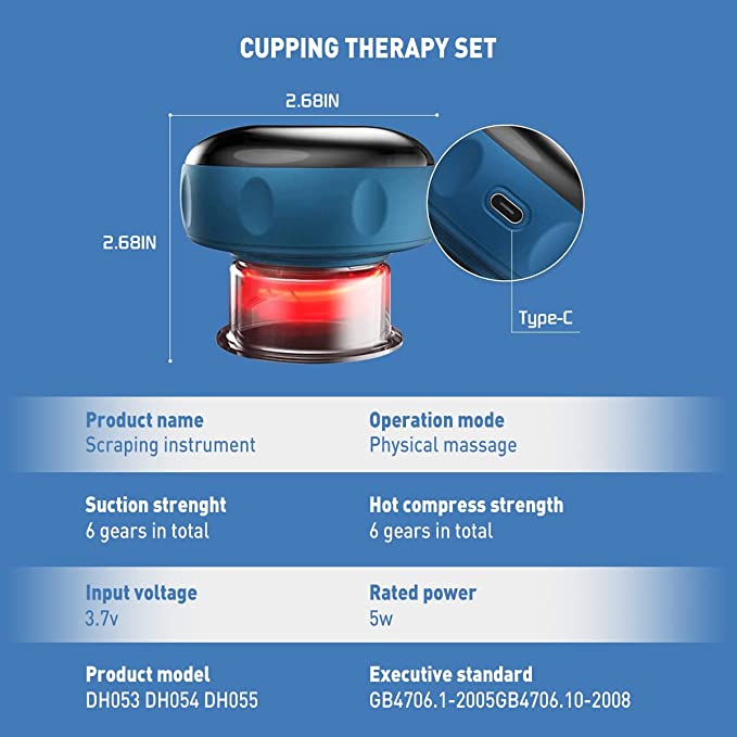 Intelligent Suction Cupping Massager with Heating & Infrared Red Light Therapy