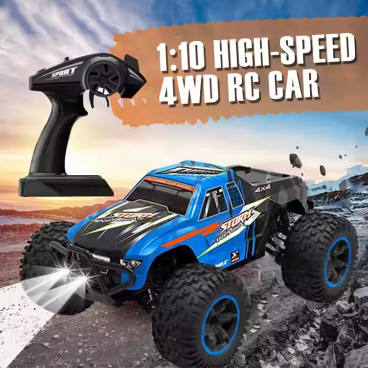 Speed Storm High Speed Off-Road RC Car Racing Buggy with 1:10 Scale, 4WD & 2.4G Remote Control - 55 km/h Speed