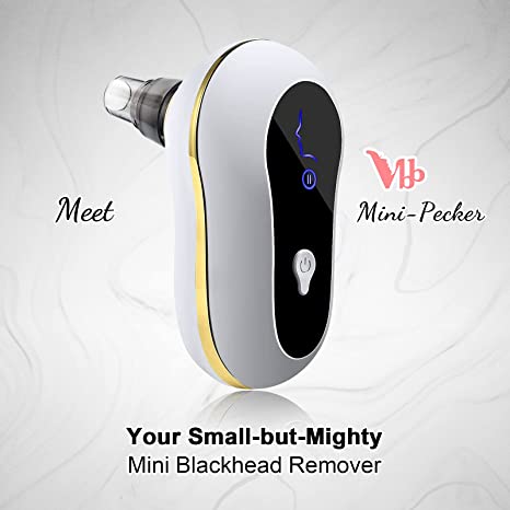 Mini Automatic Blackhead Acne Pore Suction Remover & Skin Cleanser with 3 Suction Modes and 5 Multif