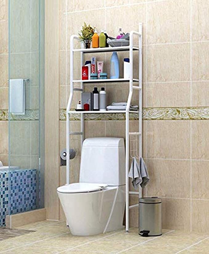 3 Level Shelf for Bathroom Essentials made with Steel and more Storage Organization